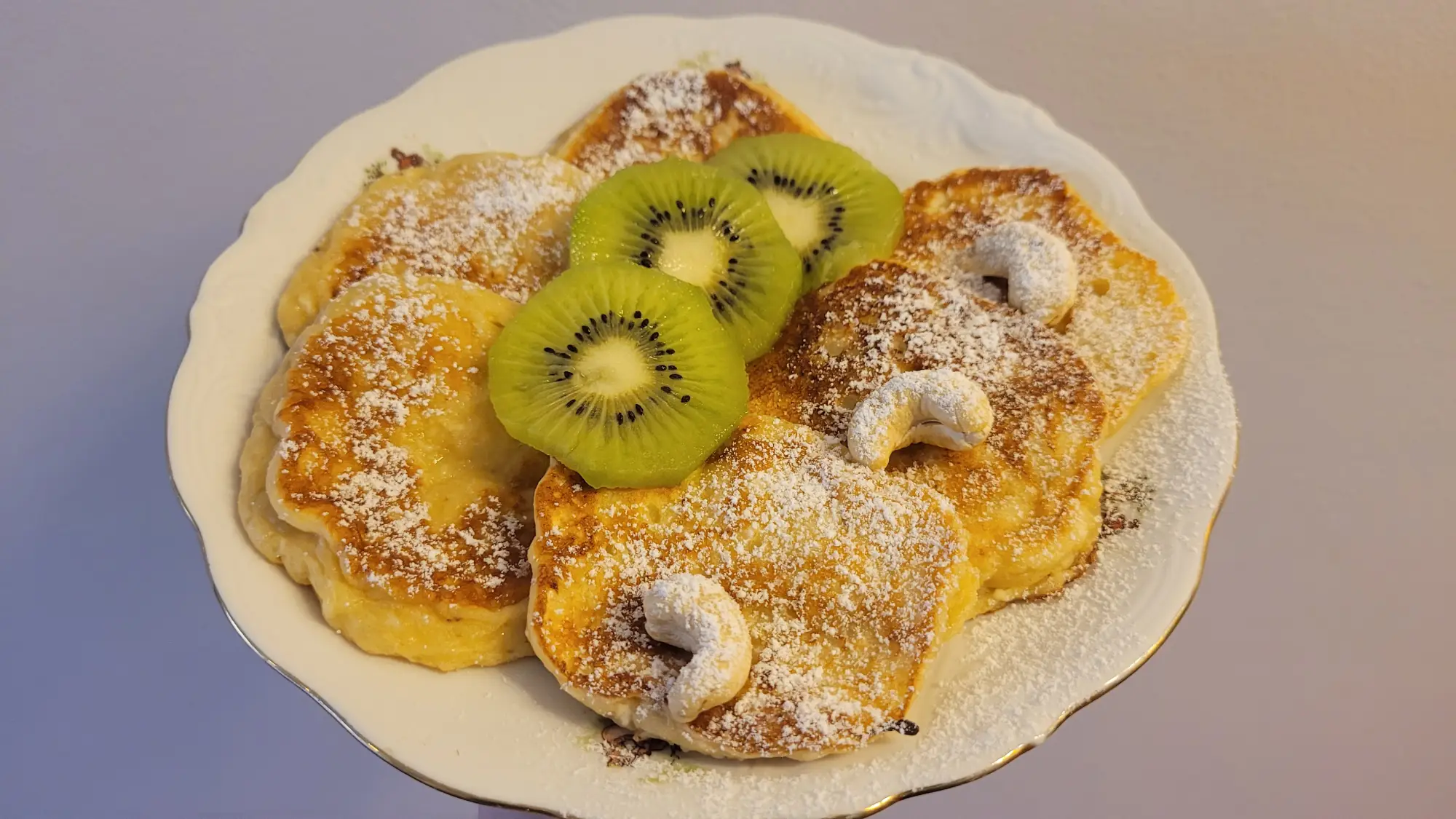 Placuszki bananowo-twarogowe